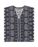 Adobe Mudcloth Cover Up Black