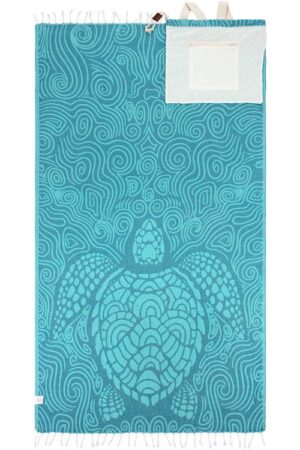 Swirl Turtle Towel Bag